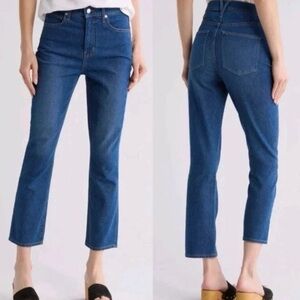 NWT Veronica Beard Blue High Rise Ankle Cropped Jeans